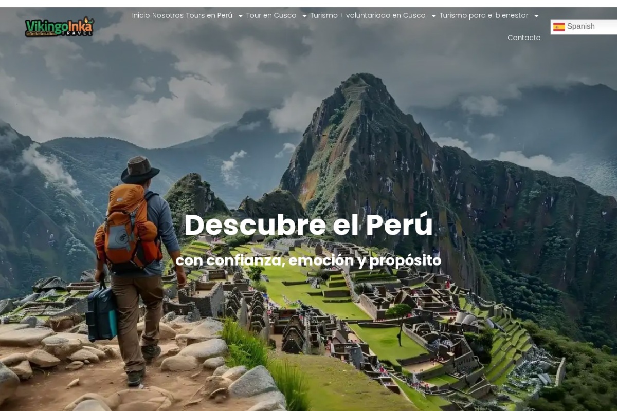 Página web de Vikingo Inka Travel diseñada por Basulto Web
